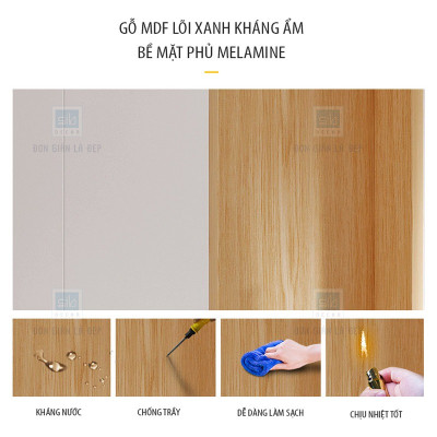 Tủ Gỗ Để Vang Trang Trí Phòng Khách, Phòng Bếp Dài 200cm Thương Hiệu SIB Decor TCK17