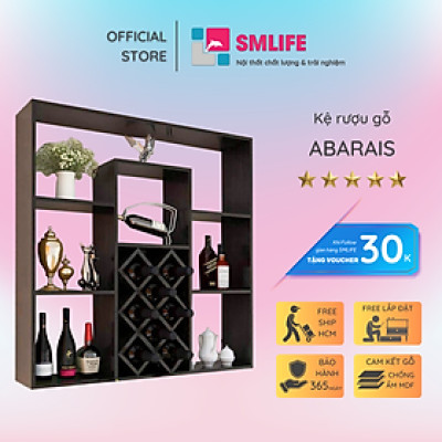 Tủ đựng rượu gia đình thiết kế thông minh SMLIFE Abarais