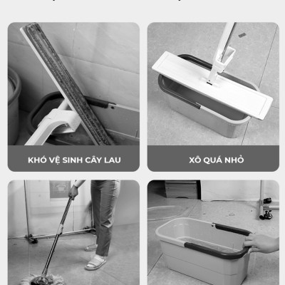 Chậu Gấp Gọn Tiện Lợi Giặt Cây Lau Nhà Chùi Kính Xô Đựng Nước Gấp Gọn Đa Năng Có Bánh Xe Dung Tích 12L