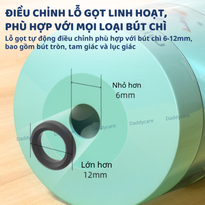 Bộ gọt bút Chì tự động kèm tẩy Cao Cấp Mideer Artist Electric Stationery, đồ dùng học tập cho bé