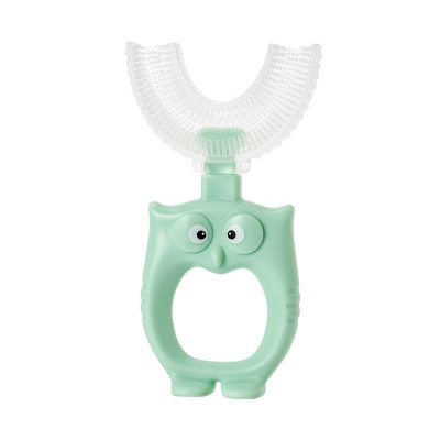 Bàn chải chữ U siêu mềm cho bé Elmich BabyCare EL0752, Hàng chính hãng, đầu silicone mềm mại - JoyMall