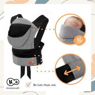 Địu cho bé từ 3 tháng tuổi Kinderkraft Adoree - Hàng chính hãng
