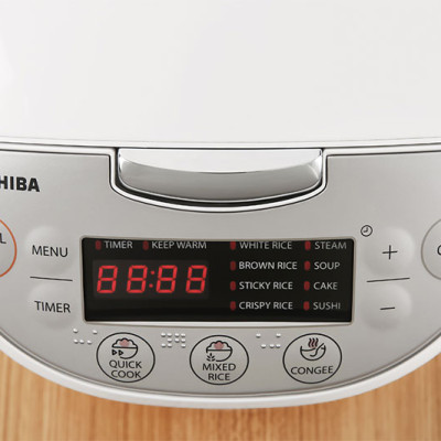 Nồi cơm điện tử Toshiba 1 lít RC-10DH2PV(W)-Hàng chính hãng