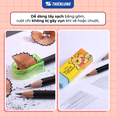 Hộp 10 cây Bút chì gỗ HB cao cấp Bizner BIZ-P01