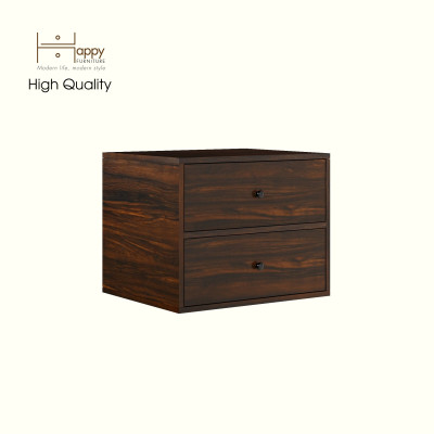 HAPPY FURNITURE , ZACY - Táp đầu giường 2 ngăn kéo , THK_213 , 55cm x 45cm x 44cm DxRxC, Sản phẩm phổ thông