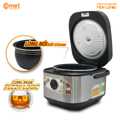 Nồi cơm điện tử Comet CM8088 1.8L – Công nghệ Fuzzy Logic, lòng niêu chống dính, làm nóng 3D – Nấu đa năng, tiết kiệm điện – Hàng chính hãng, bảo hành 1 năm