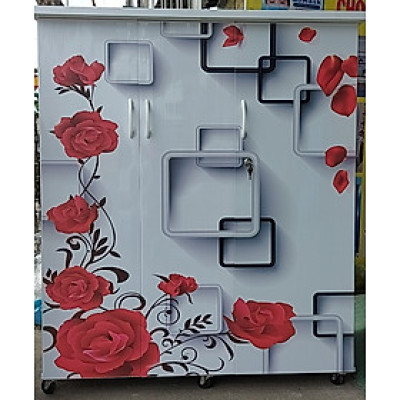 Tủ áo nhỏ in 3D Juno Sofa ngang 1m05 x Cao 1m25 x sâu 45 cm