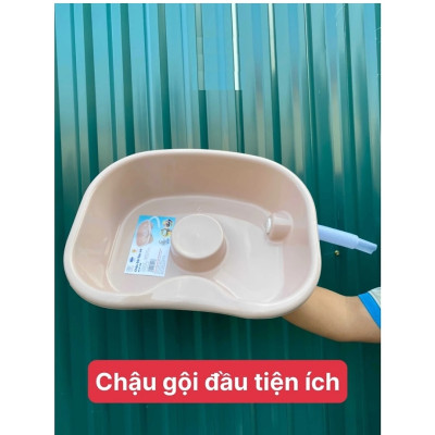 Chậu Gội Đầu Tại Giường, Tại Nhà, Thau Gội Đầu Chất Liệu Nhựa Cao Câp Siêu Bền