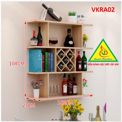 Kệ  trang trí treo tường VKRA02 - Nội thất lắp ráp 
