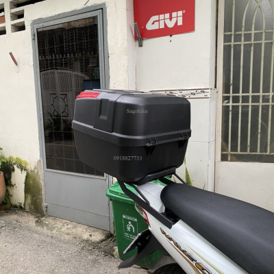 Thùng xe Wave A, thùng Givi B33NM và baga givi lắp cho Wave anpha