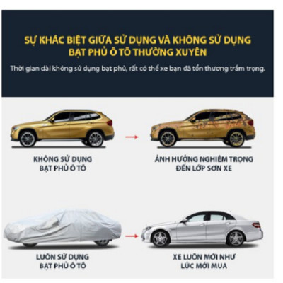 BẠT PHỦ  VẢI DÙ OXFORD CHE NẮNG, CHỐNG NÓNG, CHỐNG XƯỚC, CHỐNG MƯA CAO CẤP DÀNH CHO Ô TÔ
