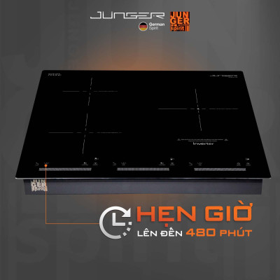Bếp ba điện 2 từ 1 hồng ngoại Junger CEJ-300-IIF | Công suất 5400W | Bảo hành 3 năm hàng chính hãng