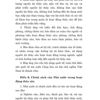 Luật thủy sản năm 2017 sửa đổi, bổ sung năm 2020, 2024 (bản in 2024)