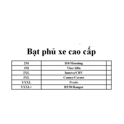 Bạt phủ xe cao cấp 3 lớp chống nóng chống cháy chống xước ô tô