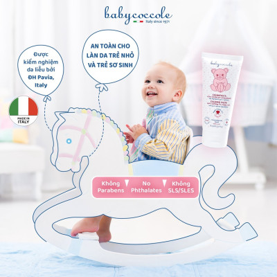 Kem ngăn ngừa hăm Babycoccole chiết xuất hoa cúc, Pathenol và ZnO 0M+ - 75ml