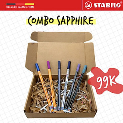 [GIÁ SỐC 99K] Combo SAPPHIRE 6 món sản phẩm STABILO