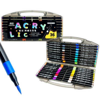 Hộp 36 Bút Lông Màu Acrylic Marker - Truecolor ZCA220_36