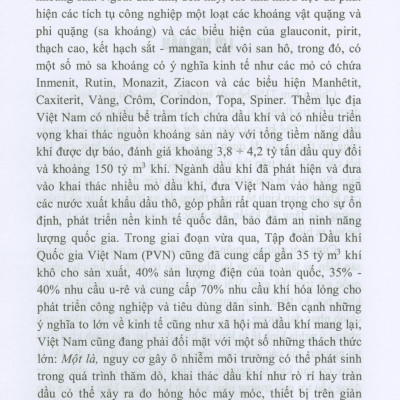Pháp Luật Quốc Tế Về Quản Lý Tài Nguyên Khoáng Sản Biển Và Thực Tiễn Của Việt Nam