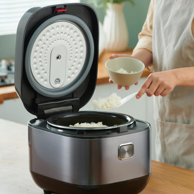 Nồi cơm điện tử Tefal 1.8L - Lòng nồi siêu dày 4mm RK776B68 - Xám - Hàng chính hãng