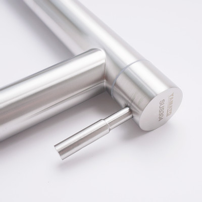 Vòi rửa chậu (lavabo) điếu lạnh tròn Inox SUS 304 3 tấc Yamato LDI03