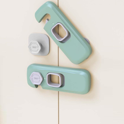 Chốt Cánh Tủ An Toàn Cho Bé, Khóa Chốt Theo Phong Cách Hiện Đại, Sản Phẩm An Toàn Cho Em Bé, Tiện Ích. TakyHome 3107