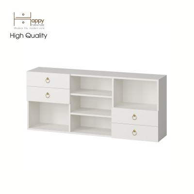 [Happy Home Furniture] WESLEY, Tủ trang trí - 4 hộc kéo ,  140cm x 30cm x 60cm ( DxRxC), THK_048