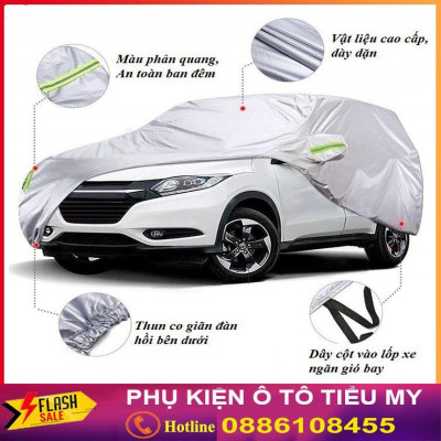 Bạt Phủ Xe Ô Tô Vải Dù Hyundai I10, I20, I30, Accent, Santafe, Tucson, Kona, Getz, Avante, Elantra, Sonata 