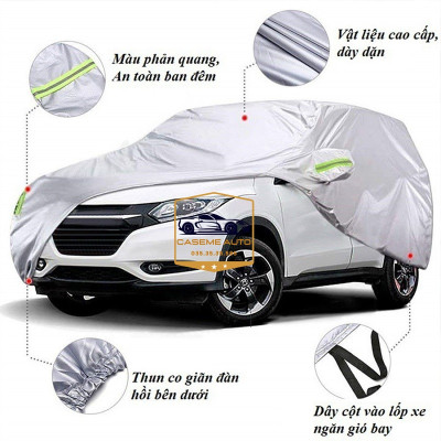 [HYUNDAI] Bạt phủ xe ô tô tráng nhôm cao cấp các xe hãng HYUNDAI, 3 lớp chống nóng, chống thấm, chống bụi - Hàng Chính Hãng