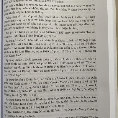 Hệ Thống  Án Lệ Việt Nam ( hiện hành) Từ Án Lệ số 01 đến Án Lệ số 72