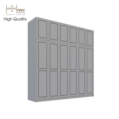 [Happy Home Furniture] ELEGANT, Tủ quần áo cửa mở 2m4x2m4, 240cm x 54cm x 240cm ( DxRxC), TCM_085