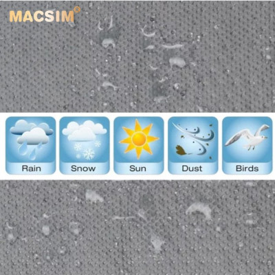 Bạt phủ ô tô chất liệu vải không dệt 3 lớp cao cấp thương hiệu MACSIM cho xe ô tô Honda Civic màu ghi