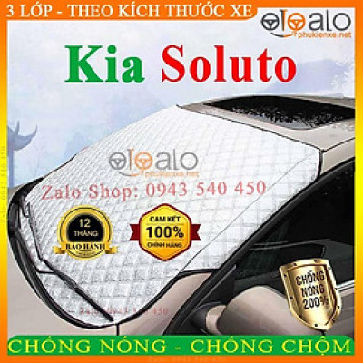 Bạt Phủ Ô Tô Kia Soluto Cao Cấp 3 Lớp Chống Nắng Nóng Chống Nước Chống xước