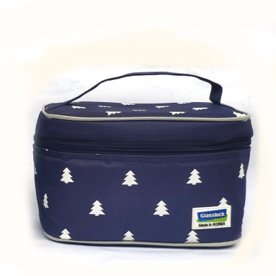 Bộ đựng đồ ăn trưa gồm túi giữ nhiệt  +  hộp thủy tinh chia ngăn 1000ml + hộp thủy tinh 695ml Lunch71-100