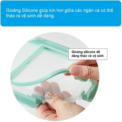 Hộp thủy tinh chia ngăn Lock&Lock Glass Food Container dung tích từ 860ml đến 1040ml LLG456 LLG457 LLG458