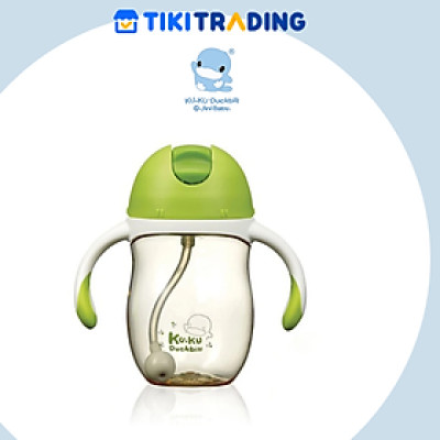 Bình Uống Nước Có Tay Cầm Cho Bé KuKu Duckbill - Nhựa PPSU Cao Cấp - 200ml