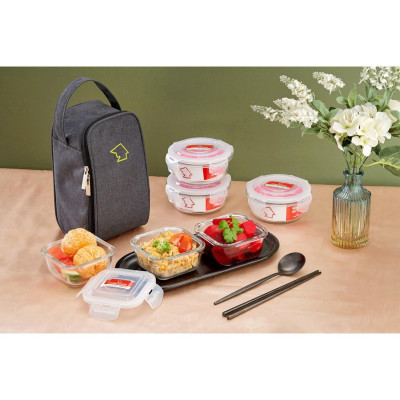 Bộ 6 hộp thủy tinh COBA