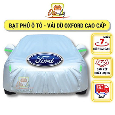 Bạt Phủ Ô Tô Vải Dù Ford EcoSport, Everest, Escape, Focus, Explorer, Ranger chống nóng, chống nước, có phản quang
