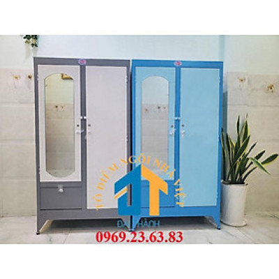 Tủ sắt quần áo giá rẻ ngang 0.9m cao 1m8