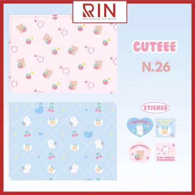 Giấy bọc sách vở / Giấy gói quà / giấy bao tập / giấy bao vở học sinh, sinh viên size A4, B5, A5 cao cấp – 24 cuốn 