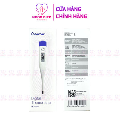 Nhiệt kế điện tử kỹ thuật số BERRCOM DT-007 - Thiết bị đo thân nhiệt - Hàng chính hãng