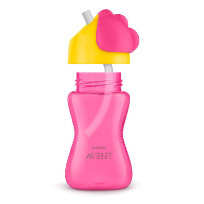 Bình tập uống Philips Avent cho bé 12 tháng -  có ống hút - nhựa PP 300ml
