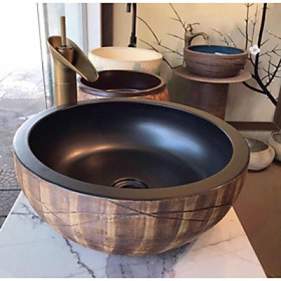 CHẬU LAVABO GỐM SỨ TRÒN GRVL 8128