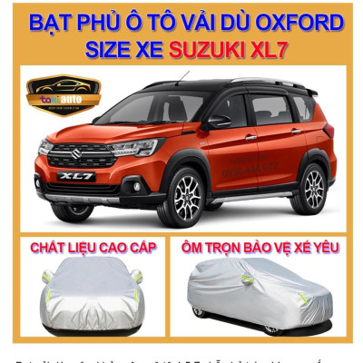 [SUZUKI XL7 - LOẠI VẢI DÙ] Bạt trùm xe ô tô Suzuki Xl7 vải dù oxford cao cấp , áo bạt phủ trùm che kín che nắng, che mưa