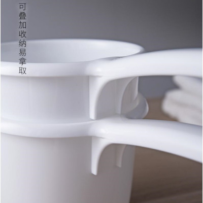 Combo 01 Xô nhựa đựng nước Yamada + 01 Gáo nhựa múc nước Inomata 1300ml - Hàng nội địa Nhật Bản