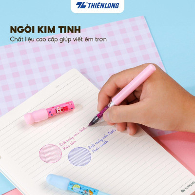 Combo 5/10 Bút máy Mazzic Thiên Long FTCE-001 - Ngòi cải tiến, trơn, êm với ống mực không lắng cặn