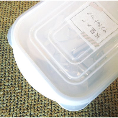 Hộp nhựa nắp mềm Whity Pack 1600ml dùng được trong lò vi sóng - nội địa Nhật Bản