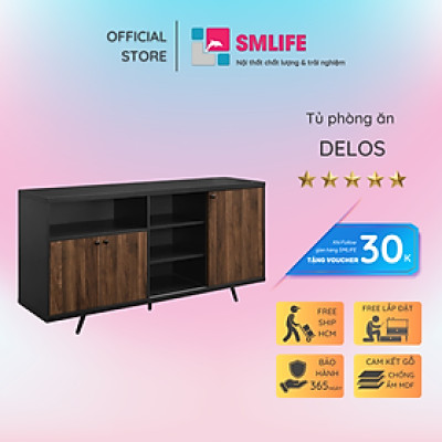 Tủ phòng ăn bằng gỗ thiết kế hiện đại SMLIFE Delos