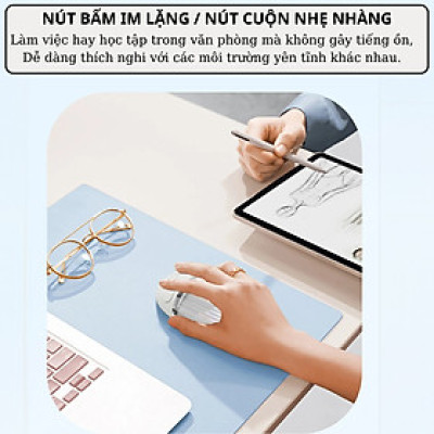 Chuột Không Dây Bluetooth 5.0 WiWU Magic Dual Mode - Sạc USB C, cho MacBook / Laptop có hiển thị đèn led, Kết Nối 2.4G, Độ nhạy 1200DPI không độ trễ - Hàng nhập khẩu