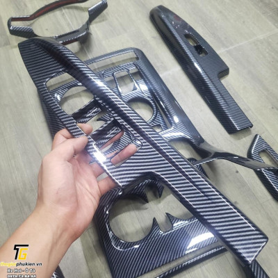 Ốp nội thất nhựa ABS vân Carbon cho Kia Carnival Cao cấp