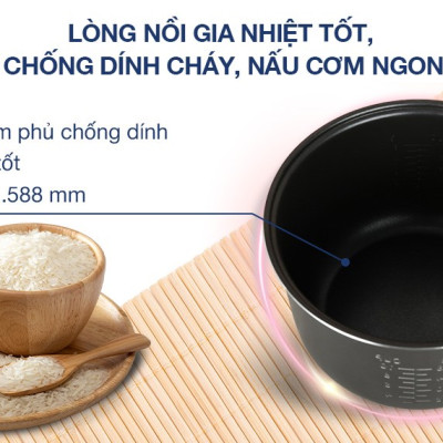 Nồi cơm nắp gài Panasonic 1.8 lít SR-MVN18FRAX - Hàng chính hãng